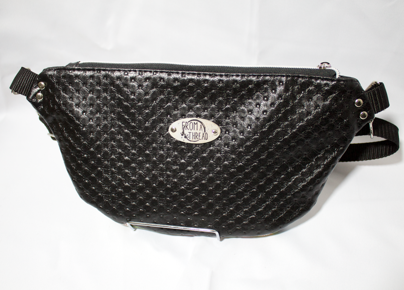 Hip bag, crossbody bag with custom vintage horror movie vinyl
