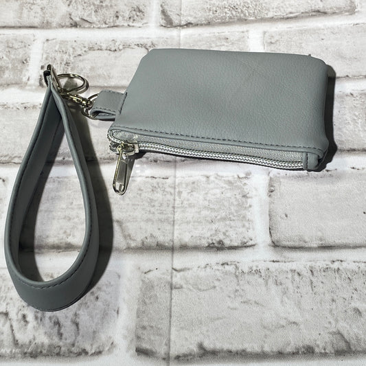 Keychain wristlet zipper pouch