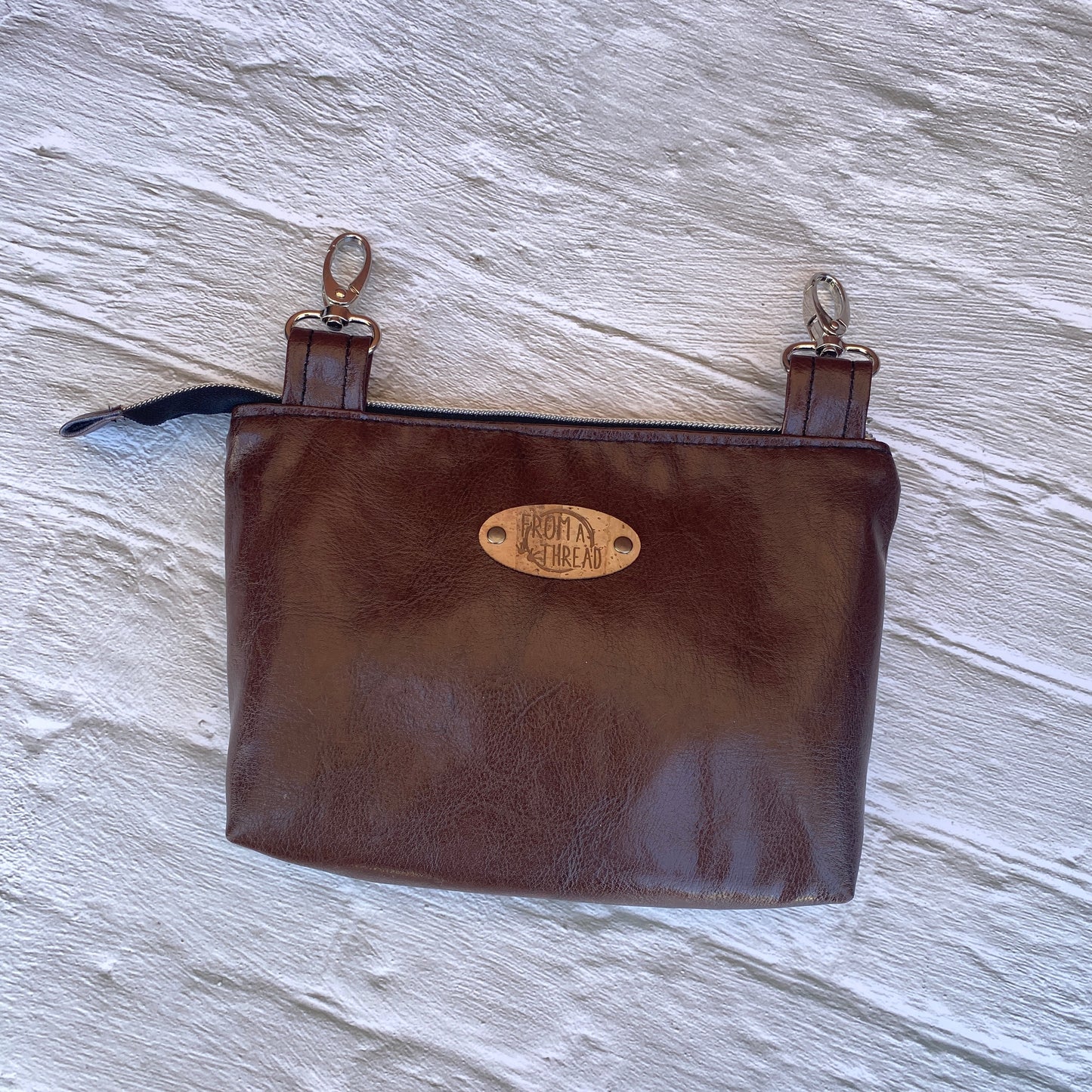 Switch Bag in brown vinyl(sample bag)