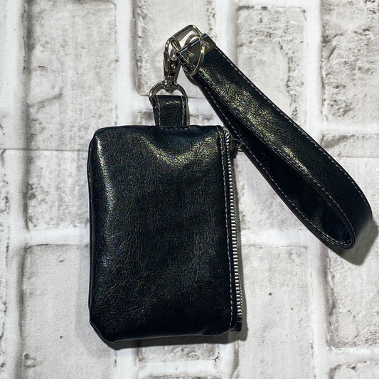 Keychain wristlet zipper pouch